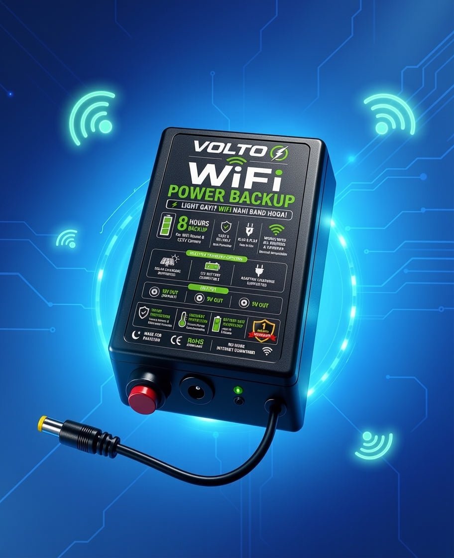 Mini UPS Power Backup — For WiFi, CCTV & More - VOLTO