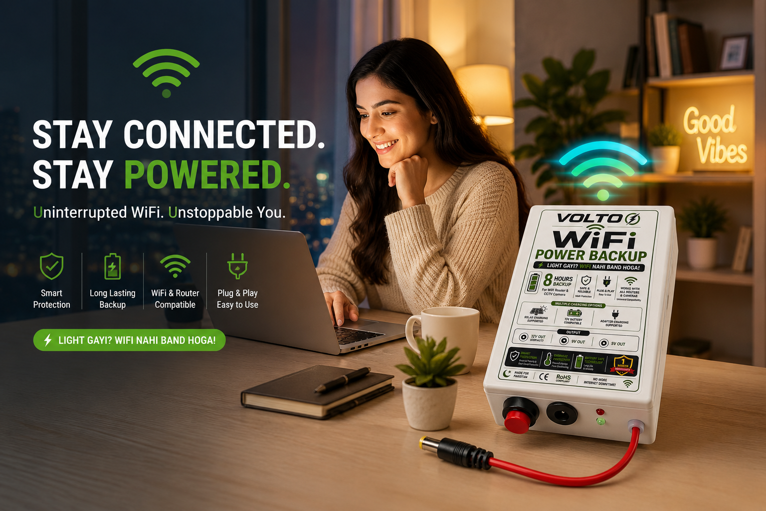 WiFi Power Backup UPS
