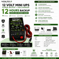 VOLTO Mini WiFi Router UPS — 10 to 11 Hour Backup + USB Fast Charging - VOLTOVOLTO Mini WiFi Router UPS — 10 to 11 Hour Backup + USB Fast ChargingPower BackupVOLTO Mini WiFi Router UPS — 10 to 11 Hour Backup + USB Fast Charging