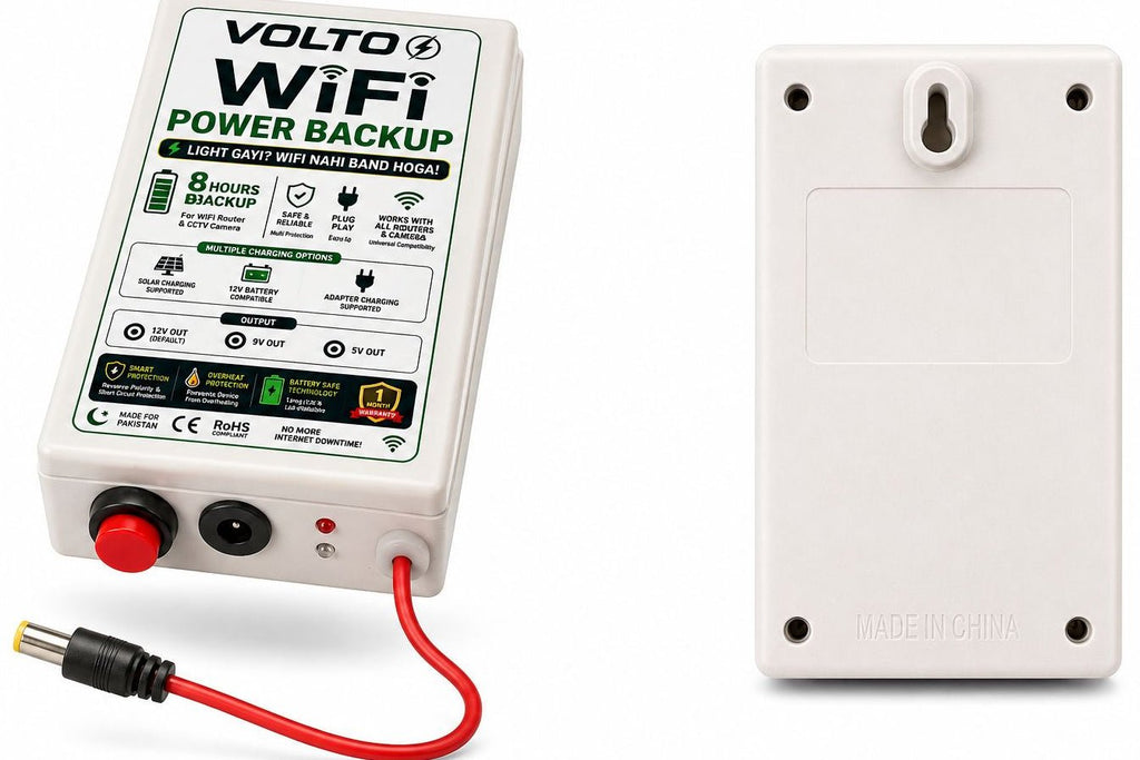 VOLTO WiFi Power Backup Device 5 to 6 hourse backup — Light Jaye, WiFi Chalta Rahe! ⚡ - VOLTOVOLTO WiFi Power Backup Device 5 to 6 hourse backup — Light Jaye, WiFi Chalta Rahe! ⚡Power BackupVOLTO WiFi Power Backup Device 5 to 6 hourse backup — Light Jaye, WiFi Chalta Rahe! ⚡