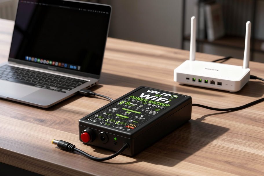VOLTO WiFi Power Backup Device 5 to 6 hourse backup — Light Jaye, WiFi Chalta Rahe! ⚡ - VOLTOVOLTO WiFi Power Backup Device 5 to 6 hourse backup — Light Jaye, WiFi Chalta Rahe! ⚡Power BackupVOLTO WiFi Power Backup Device 5 to 6 hourse backup — Light Jaye, WiFi Chalta Rahe! ⚡